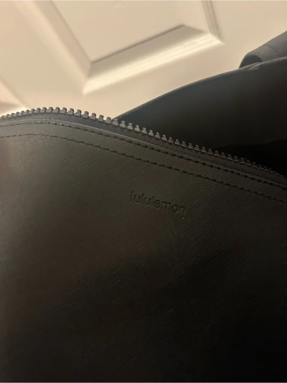 lululemon athletica Black Faux Leather-Look Tote